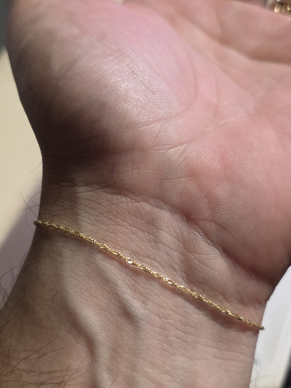 14k Gold Beautiful Twist Rope Bracelet